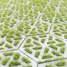 Eco-tegel 37,5x37,5x7 cm Creme (8 stuks per m2)