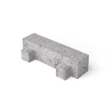 Betonklinker 40x10x10 cm met nok Grijs