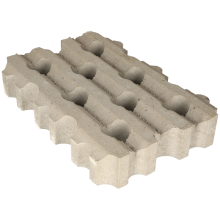 Grastegel 41x61x12 cm MP grijs 4st/lg