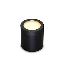 Pavia | cirkel zwart grondspot | warmwit | 1,2 watt | OutdoorPro+ | 12 volt