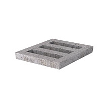 Grasbetontegel Facet open 60x60x10 cm Grijs