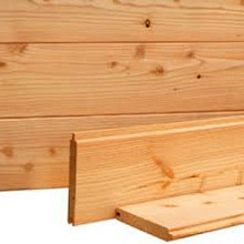 Douglas geschaafd blokhutprofiel (diverse kleuren/ maten)