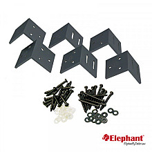 Hoekbeslag set 6 st. (diverse kleuren) Dekkerhout