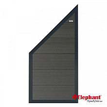 Forte composiet schuttingscherm antra/antra alu 90x93/180cm