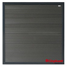 Forte composiet schuttingscherm antra/antra alu 180x180cm