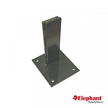 Modular paalhouder met voet antraciet gepoedercoat 15x15x23cm