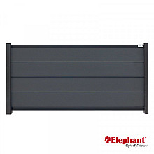 Modular composiet schuttingscherm Rock Grey/ antra 180x91cm