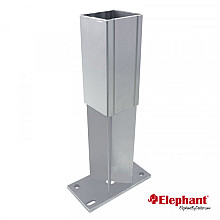 Paalhouder grijs gepoedercoat 8x16x30cm (tbv 7x7cm palen)