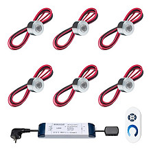 Verlichtingsset Pals t.b.v. inbouw type voor houten overkappingen (diverse kleuren)