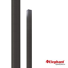 Modular aluminium paal met kap 7x7x270cm (tbv 195cm schutting)