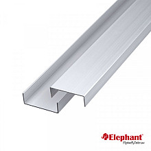 Aluminium afdekprofiel 2x5x200cm set 2st.
