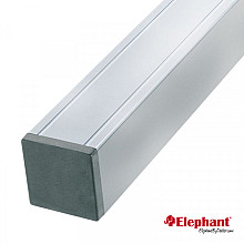 Extra verstevigde aluminum deurpaal met kap geanodiseerd 7x7x272cm