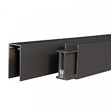 Mix&Match boven- en onderregel antraciet gepoedercoat 2x2,5x180cm