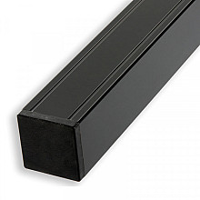 Extra verstevigde aluminum deurpaal met kap antraciet 7x7x270cm