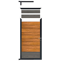 Mix&Match zelfbouw deurset antraciet 90x180cm