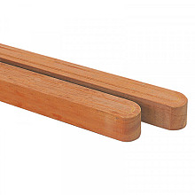 Dekkerhout afgeronde luxe paal 11x11x180cm