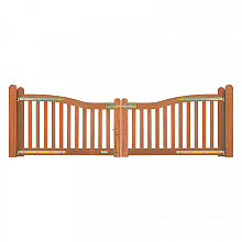 Belvedere bangkirai poort golf (diverse maten)