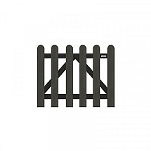 Composiet antraciet tuinpoort classic 100x80cm (incl. poortbeslag)