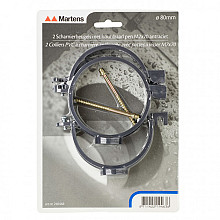 80MM BEUGEL+PEN M6 ANTRACIET  2ST SK