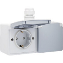 Spuitwaterdicht Hydro WCD 2V + RA - insteek horizontaal grijs
