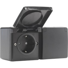 Hydro WD WCD 2V + RA - insteek + horizontaal zwart