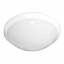Plafond/ wand armatuur E27 + sensor Ø 330mm - polycarbonaat behuizing exclusief lamp
