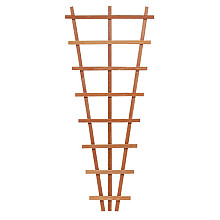 Hardhouten V-trellis 30-65 x 150 cm.