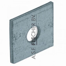 FIS® Profi vierkante sluitplaat verzinkt (diverse maten)