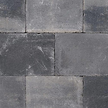 Abbeystones 30x40x6 cm grijs/zwart met deklaag