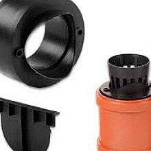 Topgoot stankafsluiter + bladvanger + onderuitlaat en 2 sluitstukken