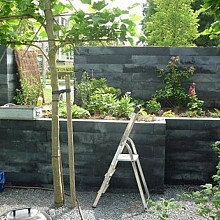 Linia 15x15x60 cm nero Excellence