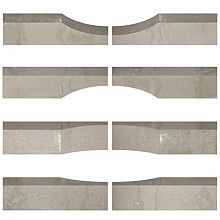 Linia Excellence Wave 15x15x60 cm Graniet grijs
