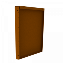 Fixed Height Line paneel hoogte 56 cm - lengte 200 cm - corten
