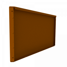 Fixed Height Line paneel hoogte 56 cm - lengte 120 cm - corten