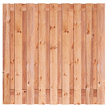 Tuinscherm Tanger geschaafd 180x180cm Red Class 19-planks