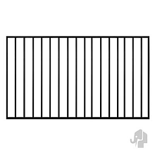 Aluminium tuinhek Industrieel 30x1500x850mm - zwart gepoedercoat