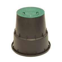 Rain grondput, type PZCM 15, groen/zwart, d = 152 mm, h = 229 mm