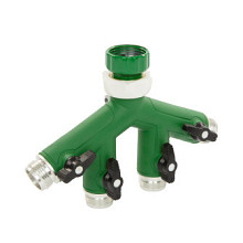 SummerRain 4-weg kraanadapter, metaal