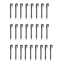 SummerRain grondpen, 16 mm, zwart - Set van 25 st.