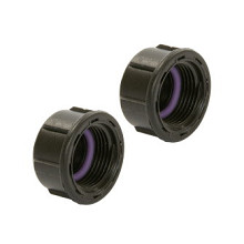 SummerRain eindkap met rand, pp, 1x binnendraad, ¾'', 6 bar - Set van 2 st.