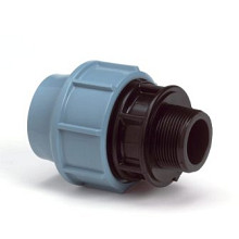 Unidelta draadkoppeling, klem x buitendraad, Kiwa, 16 bar, 16 mm x ½