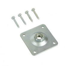 Set voor betonpoer 10x10cm met verstelbare moer - galvanisch verzinkt