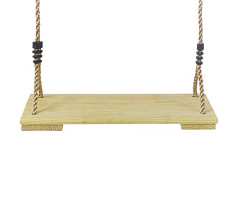 Schommelzitje in geïmpregneerd hout