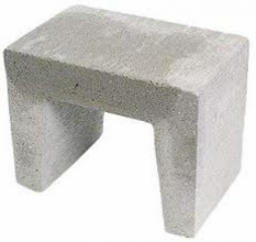 U-element 40x40x50 cm grijs