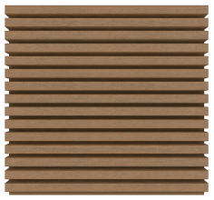 NewTechWood HKC co-extrusie wand bekleding castellation 25 profiel (div. maten/ kleuren)