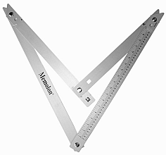 MEMOLON opvouwbare aluminium bouwhaak, 60x60x85cm, 45° en 90°, in nylon foedraal