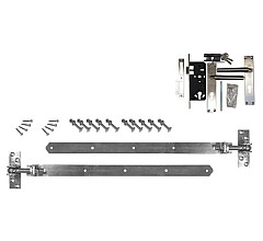 Beslagset blank verzinkt, opgeklampte deur enkel