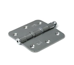 Kogellagerscharnier, ronde hoeken 76x76mm - verzinkte pen