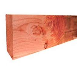 Douglas fijnbezaagde gording 5,0 x 15,0 x 300 cm, onbehandeld.