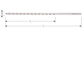 Houtspiraalboor extra lang, HSS-G, DIN 1896, TLS, ø10,0x185x265 (1 st per set)